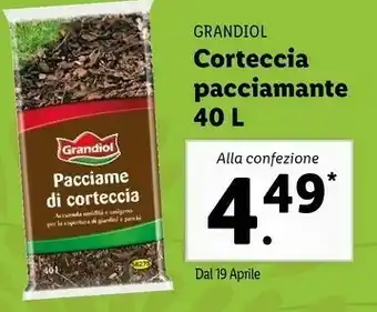 Lidl Grandiol Corteccia Pacciamante 40 L offerta