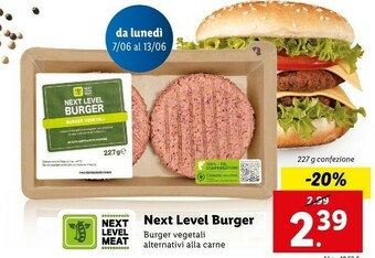 Lidl Next Level Burger offerta