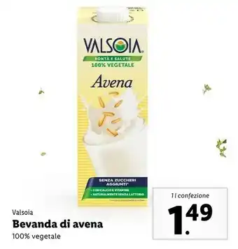 Lidl Valsoia Bevanda Di Avena offerta