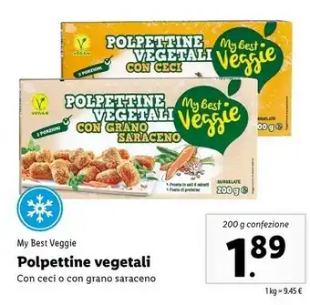 Lidl My Best Veggie Polpettine Vegetali offerta