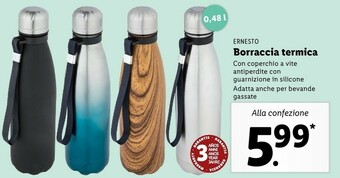 Lidl Ernesto Borraccia Termica offerta