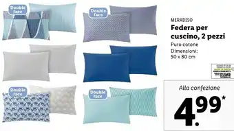 Lidl Meradiso Federa Per Cuscino offerta