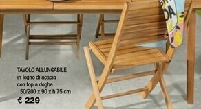 Iper La Grande Tavolo Allungabile In Legno Di Acacia Con Top A Doghe offerta