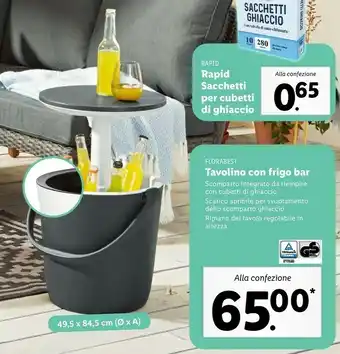 Lidl Rapid Tavolino Con Frigo Bar offerta