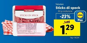 Lidl Salumeo Sticks Di Speck offerta