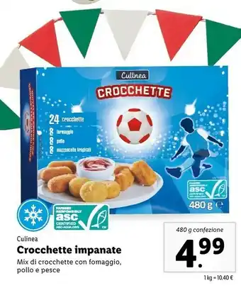 Lidl Culinea Crocchette Impanate offerta