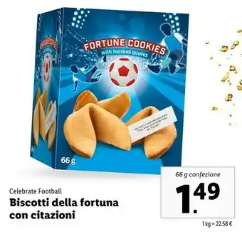 Lidl Celebrate Football Biscotti Della Fortuna Con Citazioni offerta