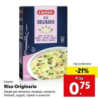 Lidl Carosio Riso Originario offerta