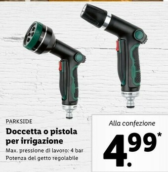 Lidl Parkside Doccetta O Pistola Per Irrigazione offerta
