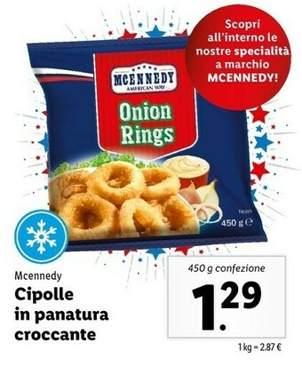 Mcennedy Cipolle In Panatura Croccante