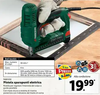 Lidl Parkside Pistola Sparapunti Elettrica offerta