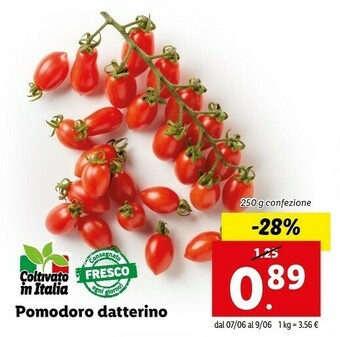 Lidl Pomodoro Datterino offerta