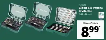 Lidl Parkside Set Bit Per Trapano Avvitatore offerta