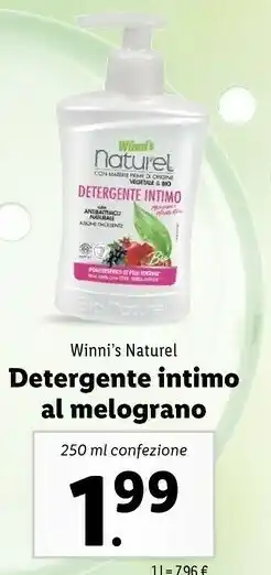 Lidl Winni's Naturel Detergente Intimo Al Melograno offerta