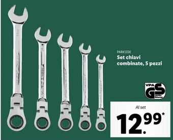 Lidl Parkside Set Chiavi Combinate offerta