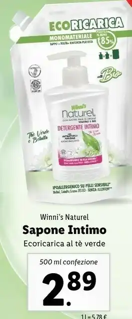 Lidl Winni's Naturel Sapone Intimo offerta