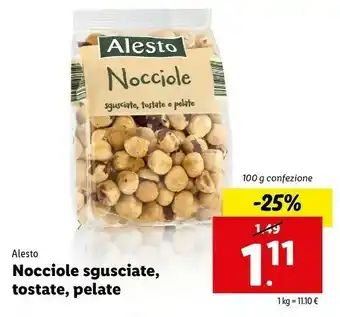 Lidl Alesto Nocciole Sgusciate, Tostate E Pelate 100 G(ml) offerta