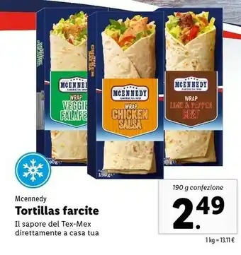 Lidl Mcennedy Tortillas Farcite offerta