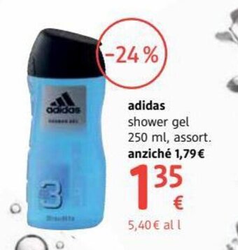adidas shower gel 250 ml, assort.