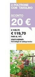 Iper La Grande Poltrone Con Tavolino offerta