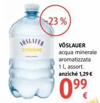 dm drogerie markt Vöslauer acqua minerale aromatizzata 1 l, assort. offerta