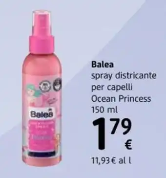 dm drogerie markt Balea spray districante per capelli Ocean Princess 150 ml offerta