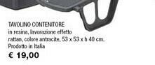 Iper La Grande Tavolino Contenitore In Resina offerta