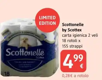 Scottonelle by Scottex carta igienica 2 veli 18 rotoli x 155 strappi