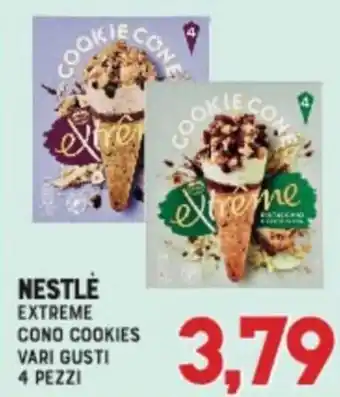 Gran Risparmio Nestlé Extreme cono cookies vari gusti 4 pezzi offerta