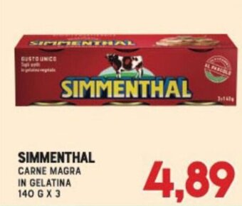 Gran Risparmio Simmenthal carne magra in gelatina 140 g x 3 offerta