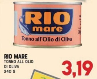Gran Risparmio Rio Mare Tonno all'olio di oliva 240 g offerta