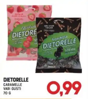 Dietorelle caramelle vari gusti 70 g