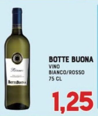 Botte Buona Vino bianco/rosso 75 cl