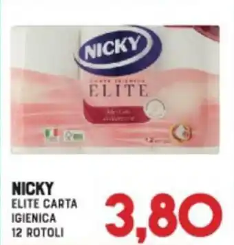 Nicky Elite carta igienica 12 rotoli