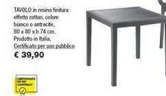 Iper La Grande Tavolo In Resina Finitura Effetto Rattan offerta