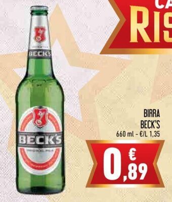 Conad City Beck's Birra 660 ml offerta