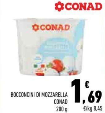 Conad City Conad Bocconcini di mozzarella 200 g offerta
