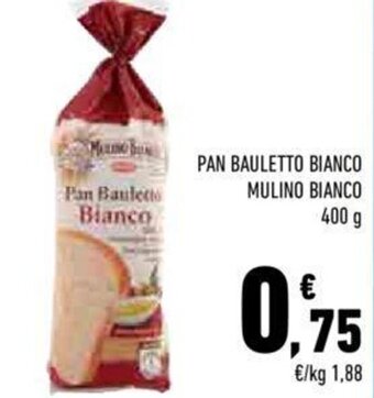 Conad City Mulino Bianco Pan Bauletto bianco 400 g offerta