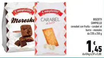 Conad City Campiello Biscotti 220 g 250 g offerta