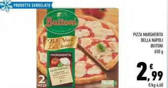 Conad City Buitoni Pizza margherita bella napoli 650 g offerta