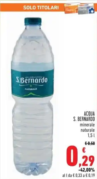 Conad City S. Bernardo Acqua 1,5 L offerta