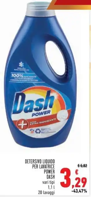 Conad City Dash Power Detersivo liquido per lavatrice 1,1 L 20 lavaggi offerta