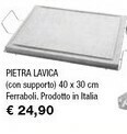 Iper La Grande Pietra Lavica Con Supporto 40x 30 Cm Ferraboli offerta