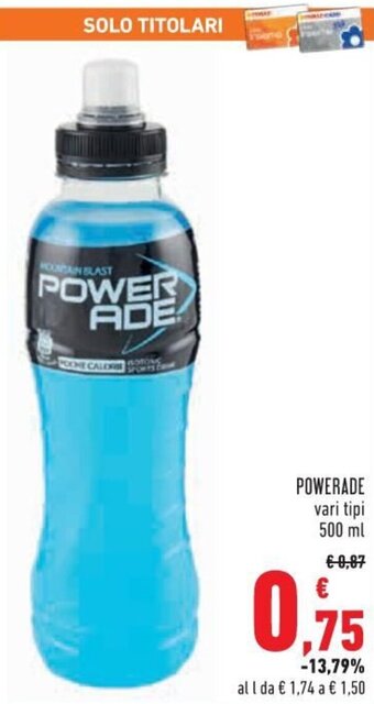 Powerade vari tipi 500 ml