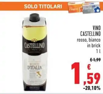 Conad City Castellino Vino 1 l offerta