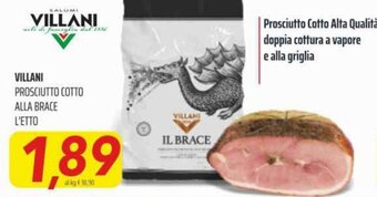 Coop Superstore Villani Prosciutto cotto alla brace l'etto offerta