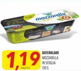 Coop Superstore Bayernland mozzarella in sfoglia 130 g offerta