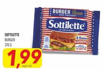 Coop Superstore Sottilette burger 370 g offerta