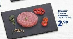 In'S Mercato Hamburger Di Bovino Piemontese offerta
