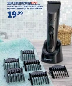 In'S Mercato Beper Taglia Capelli Ricaricabile offerta